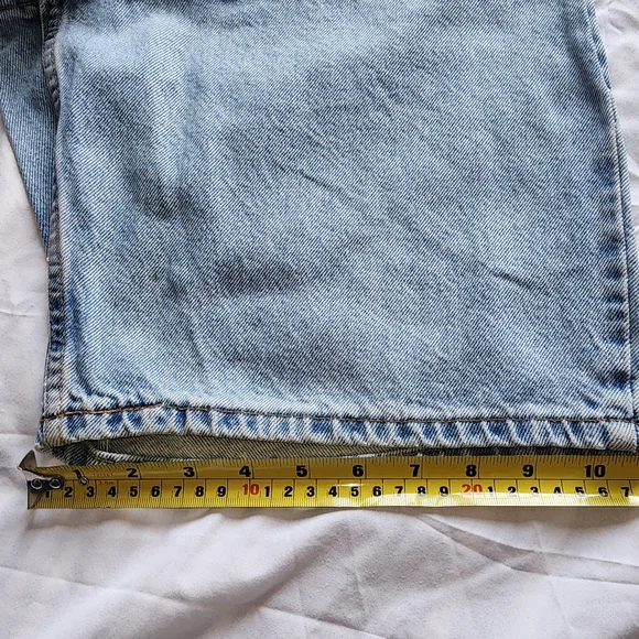 Vtg Levis 560 Jean Denim Blue Shorts Men's Orange Tab Size 32 Is Used - Picture 14 of 14